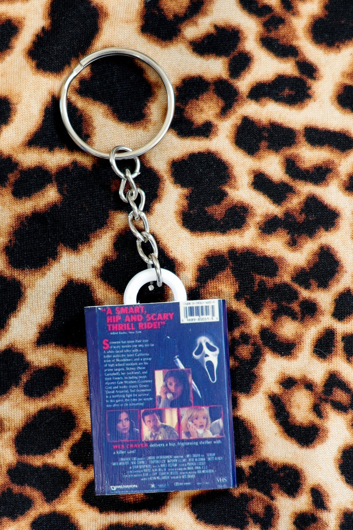 Scream VHS keychain