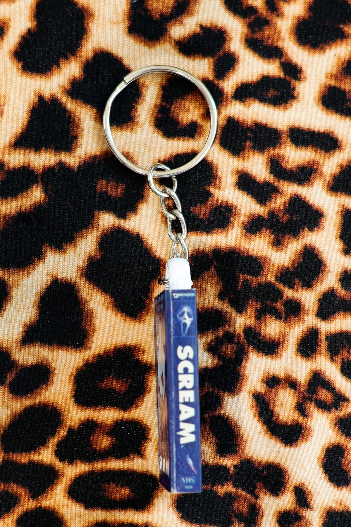Scream VHS keychain