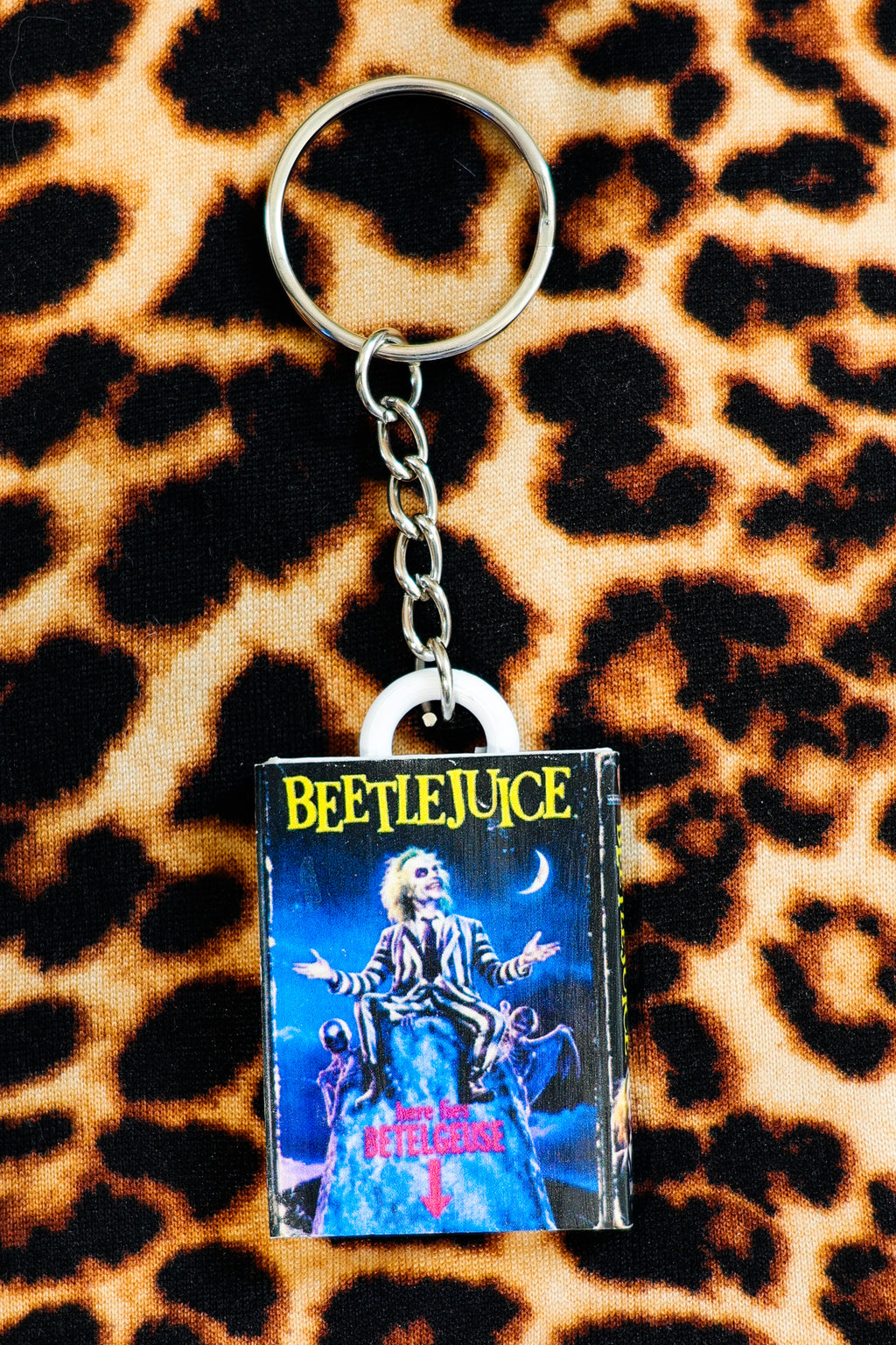 Bettlejuice VHS Keychain