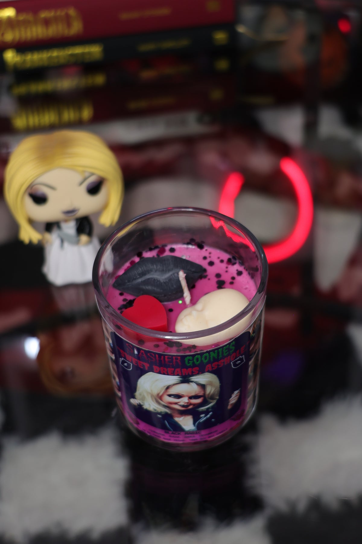 Chucky & Tiffany “Sweet dreams asshole” Candle