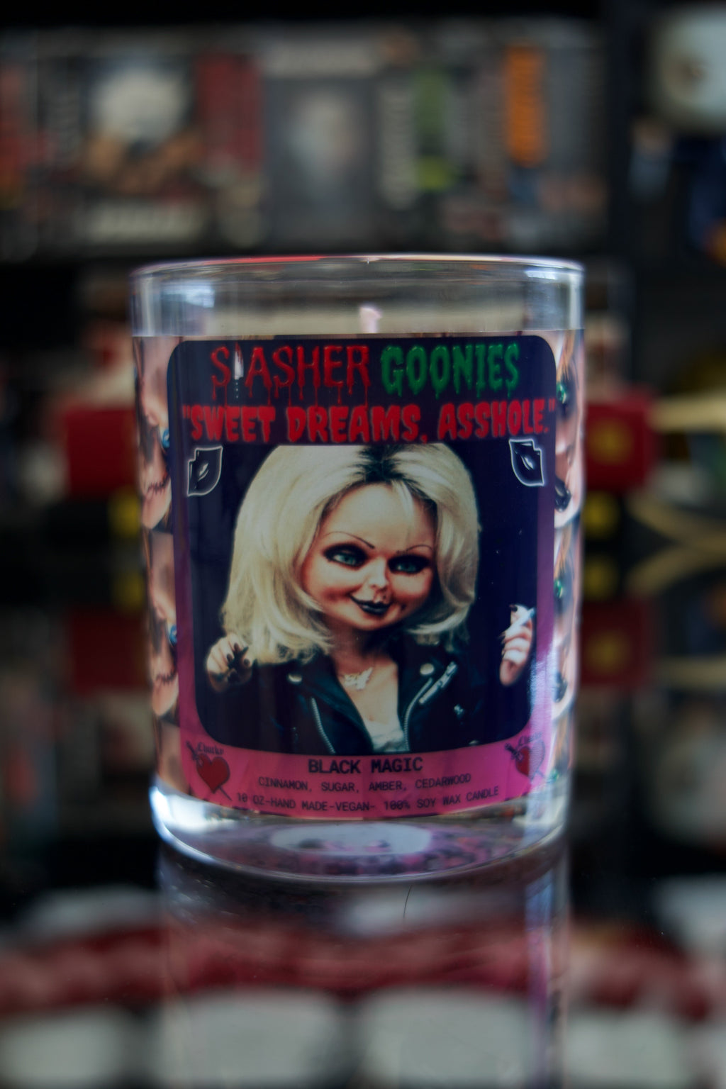 Chucky & Tiffany “Sweet dreams asshole” Candle