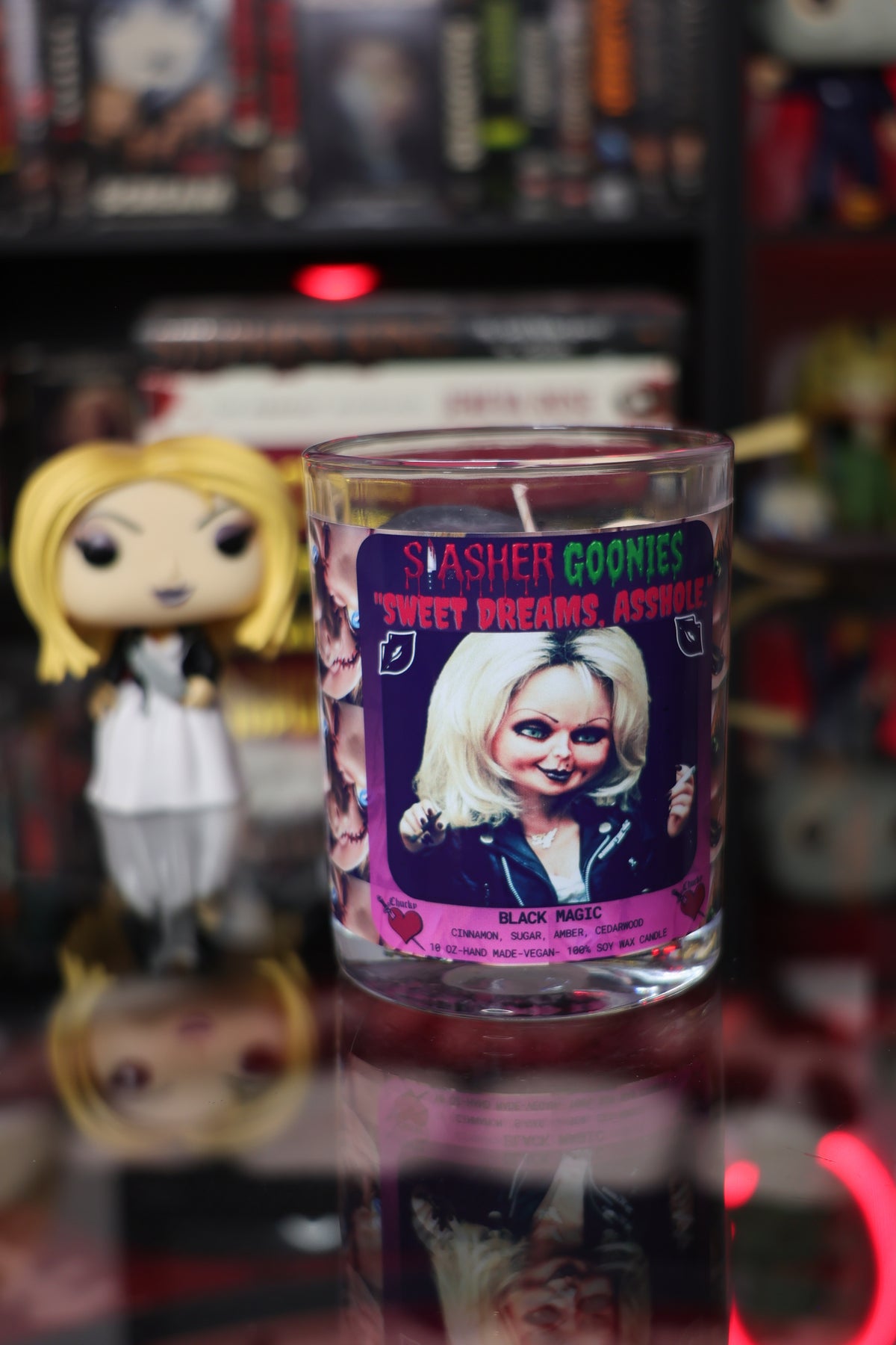 Chucky & Tiffany “Sweet dreams asshole” Candle
