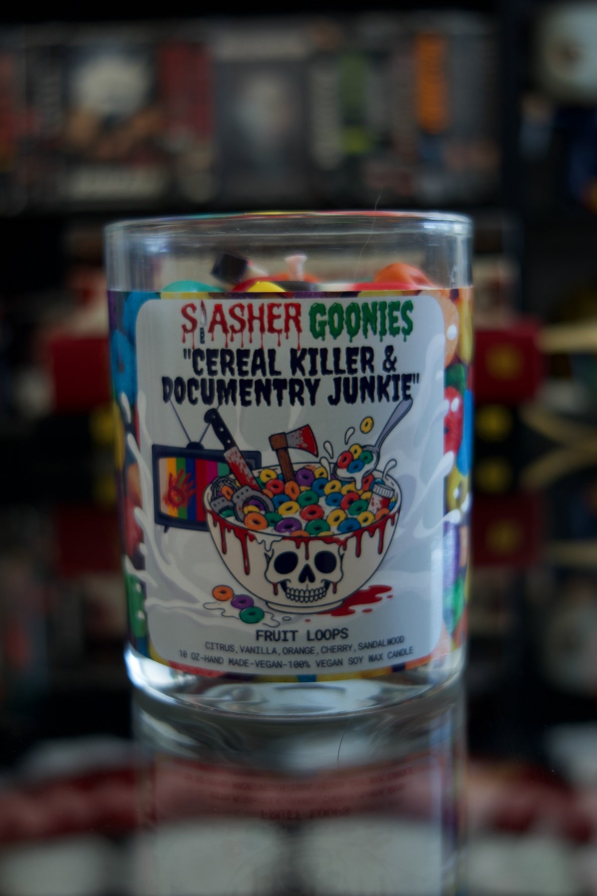Cereal Killer; True crime & documentary junky Candle
