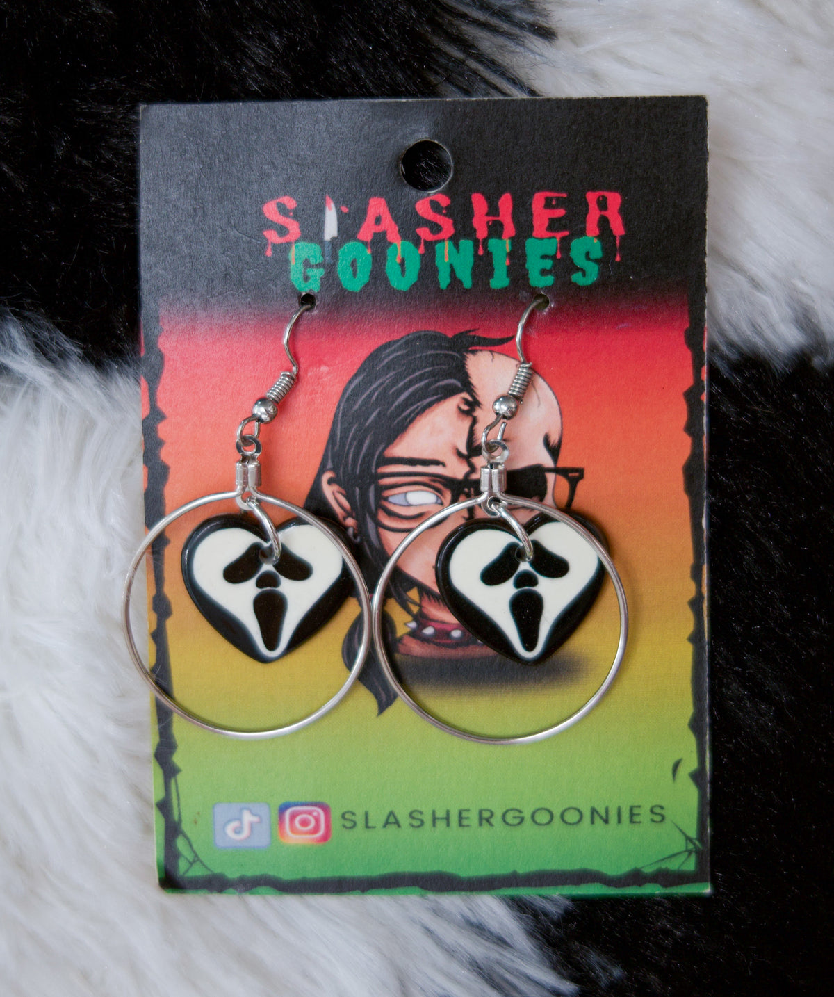Ghostface Hoop Earrings