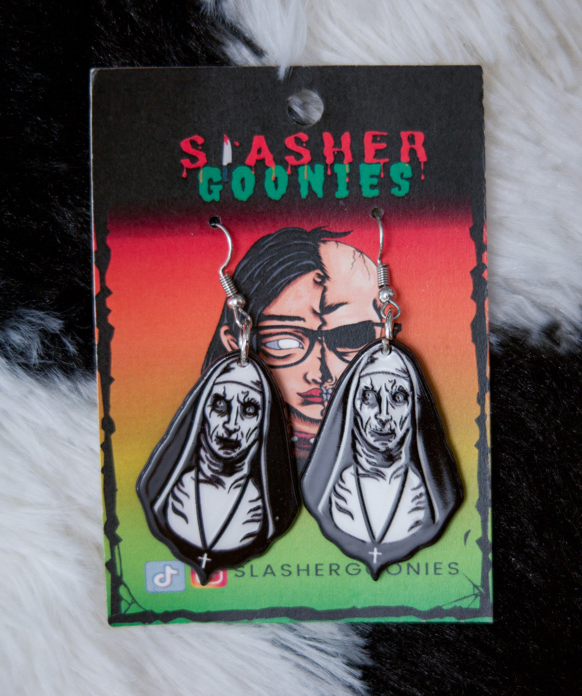 Nun Conjuring Earrings