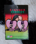Ghostface Pink Heart Earrings