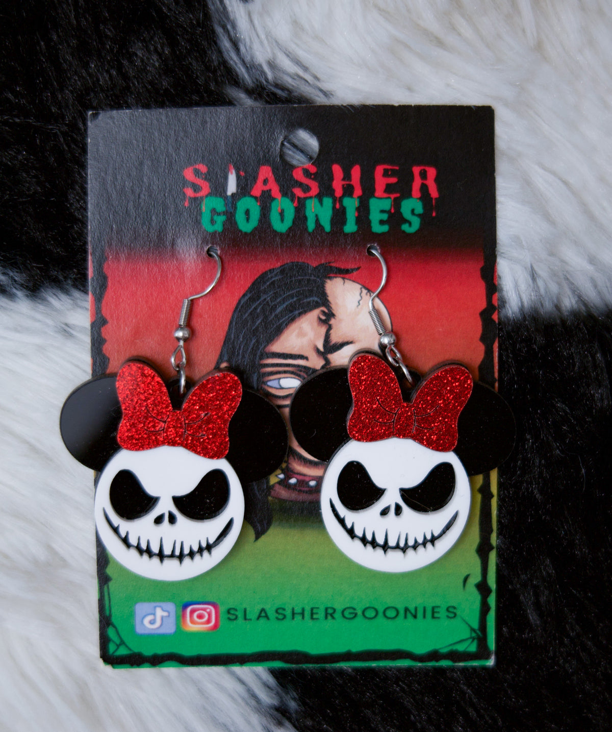 Jack Nightmare Before Christmas Minnie Disney Earrings
